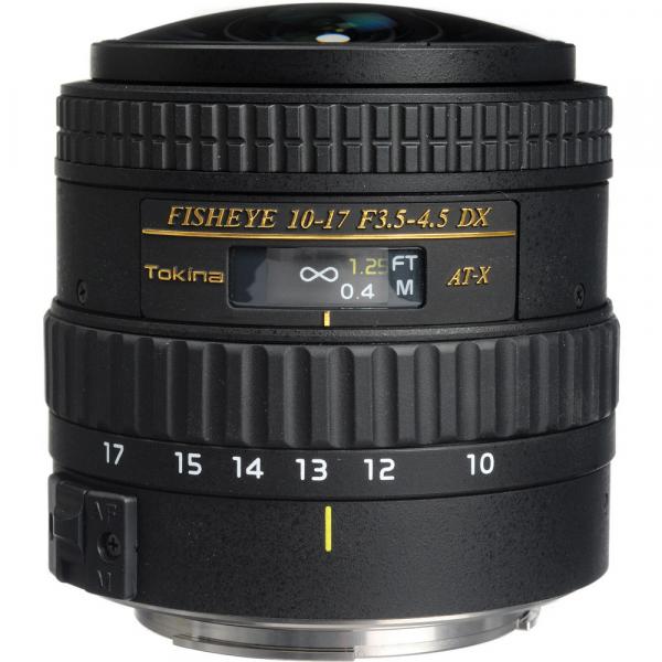 Rent Tokina Fisheye 10-17mm f3.5-4.5 DX For Canon (Non Hood) At